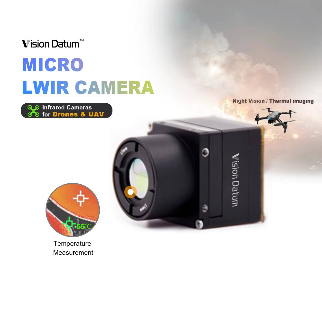 1280X1024 LWIR 12Um 비냉각형 El 50 - Thermal Imager Drone Gimbal 리뷰 및 가격